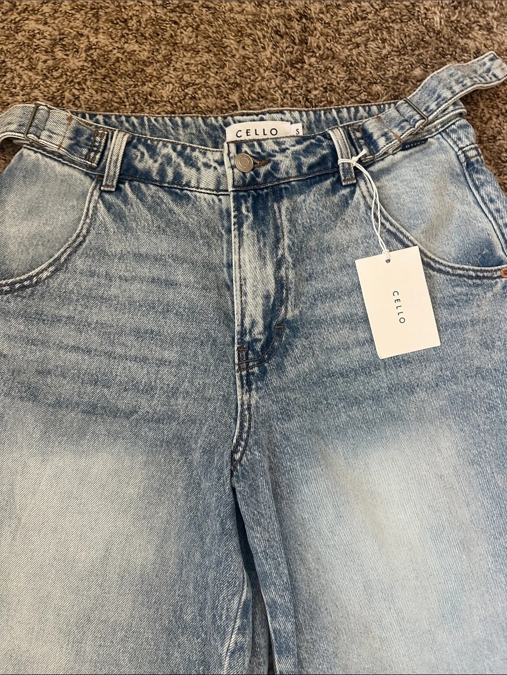 Cello distressed Blue Denim Bermuda Shorts
